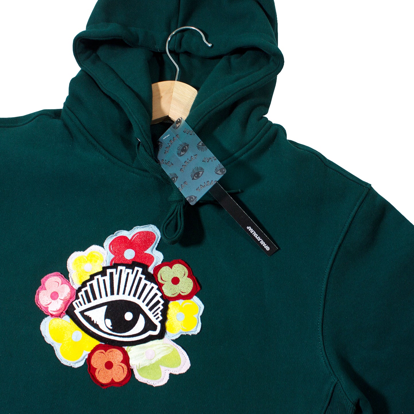 flower logo hoodie