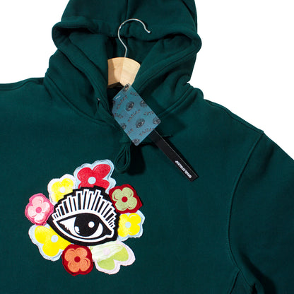 flower logo hoodie